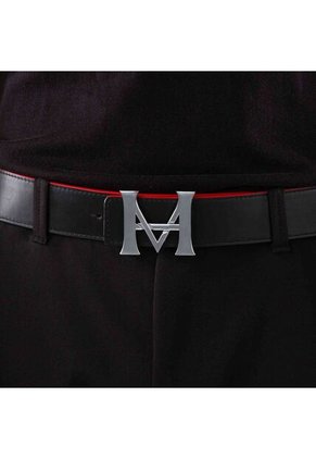 Cinturón Casual Monograma Doble Faz Negro Cayena Cinturón Casual Monograma Doble Faz Negro Cayena Talla S