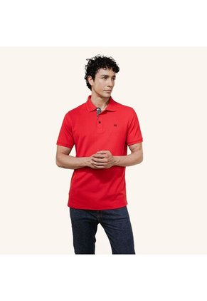 Camiseta Polo Emblema Rojo Tierra Arriba Camiseta Polo Emblema Rojo Tierra Arriba Talla M