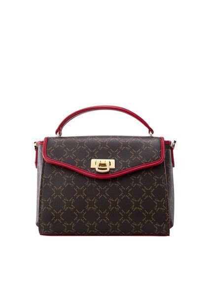 Satchel Telma Café Rojo Primario Básico Satchel Telma Café Rojo Primario Básico