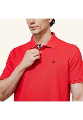 Camiseta Polo Emblema Rojo Tierra Arriba Camiseta Polo Emblema Rojo Tierra Arriba Talla M