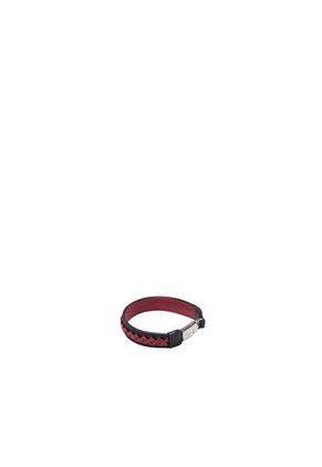 Brazalete Tejido Incrustado Nero Rosso Lt Brazaletes Brazalete Tejido Incrustado Nero Rosso Lt Brazaletes