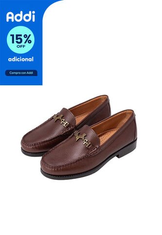 Mocasín Quintero Café MH Mocs Mocasín Quintero Café MH Mocs Talla 40 Mario Hernández
