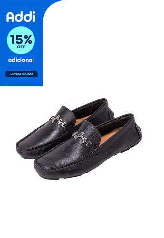Mocasín Driver Cortés Negro MH Mocs Mocasín Driver Cortés Negro MH Mocs Talla 38 Mario Hernández