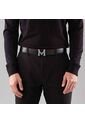 Cinturón Casual Monograma Doble Faz Negro Cayena Cinturón Casual Monograma Doble Faz Negro Cayena Talla M de Mario Hernández