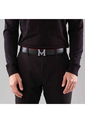 Cinturón Casual Monograma Doble Faz Negro Cayena Cinturón Casual Monograma Doble Faz Negro Cayena Talla M