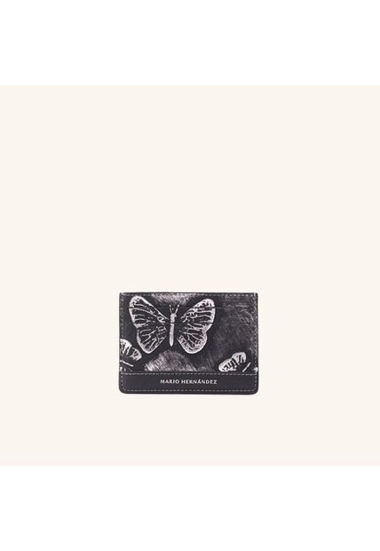 Tarjetero Plano Platino Mariposas Tarjetero Plano Platino Mariposas