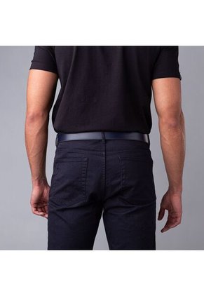 Cinturón Casual Monograma Doble Faz Indigo Caoba Cinturón Casual Monograma Doble Faz Indigo Caoba Talla S