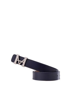 Cinturón Casual Monograma Doble Faz Indigo Caoba Cinturón Casual Monograma Doble Faz Indigo Caoba Talla S