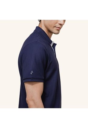 Camiseta Polo Emblema Azul Tierra Arriba Camiseta Polo Emblema Azul Tierra Arriba Talla S