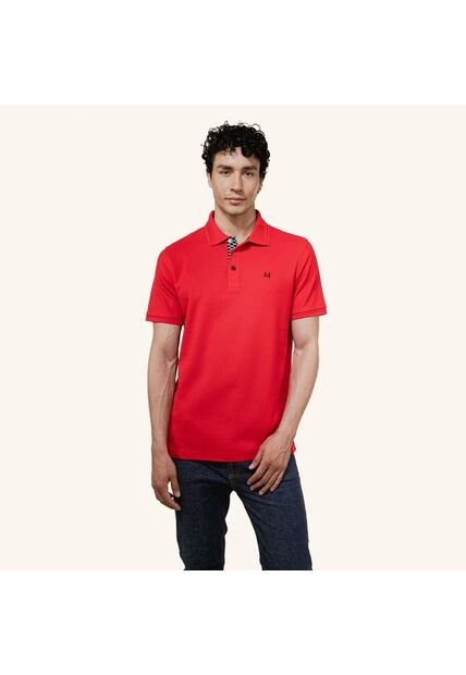 Camiseta Polo Emblema Rojo Tierra Arriba Camiseta Polo Emblema Rojo Tierra Arriba Talla M