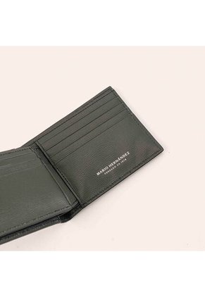 Billetera Extraplana Con Inserto Verde Atlanta Millenium Billetera Extraplana Con Inserto Verde Atlanta Millenium