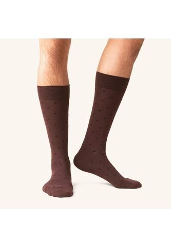 Medias Cruz Extrafina Vino MH Socks Medias Cruz Extrafina Vino MH Socks Mario Hernández