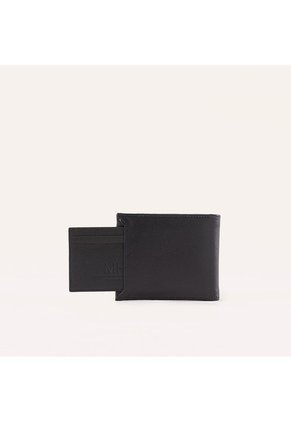 Billetera Extraplana Con Tarjetero Extraible Negro Chili Esencial