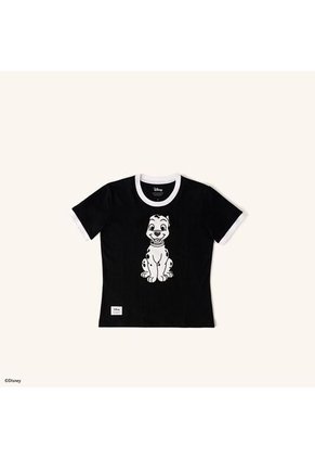 Camiseta Lucky Negro Dálmatas Camiseta Lucky Negro Dálmatas Talla L