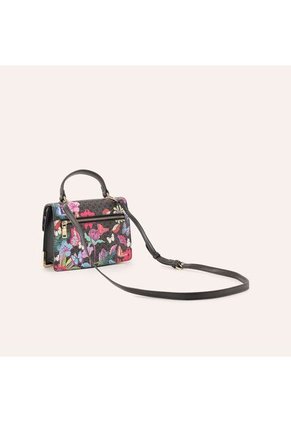 Satchel Con Tapa Malva Morfo Negro Maryrose Satchel Con Tapa Malva Morfo Negro Maryrose