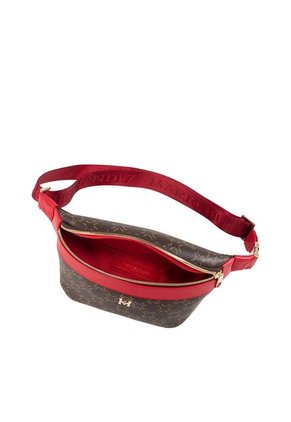 Riñonera Londres Café Rojo Primario Básico Riñonera Londres Café Rojo Primario Básico