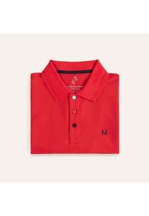 Camiseta Polo Emblema Rojo Tierra Arriba Camiseta Polo Emblema Rojo Tierra Arriba Talla M