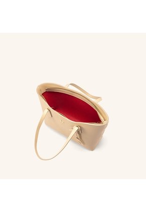Tote Alas Mediano Lino Rojo Sur