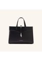Bolso De Mano Aura Negro Niquel Ala de Mario Hernández