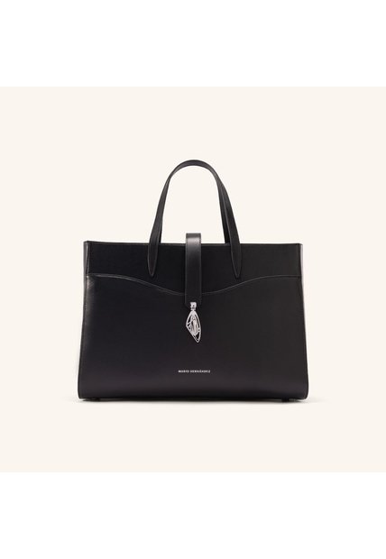 Bolso De Mano Aura Negro Niquel Ala