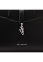Bolso De Mano Aura Negro Niquel Ala de Mario Hernández