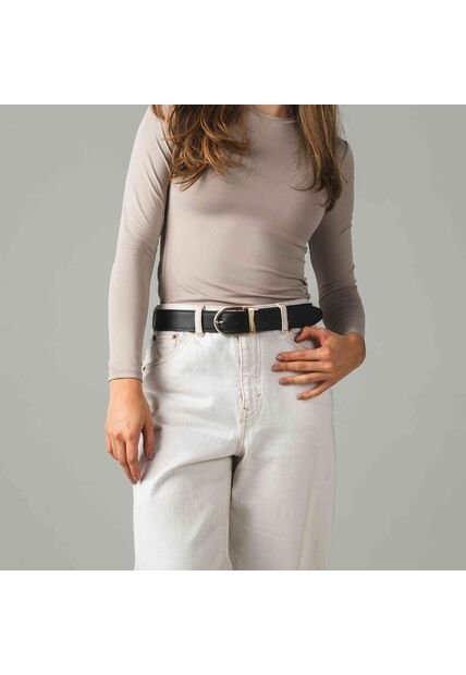 Cinturón Casual Monarca Negro Azul Cinturón Casual Monarca Negro Azul Talla Xs