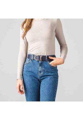 Cinturón Casual Monarca Negro Azul Cinturón Casual Monarca Negro Azul Talla Xs