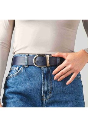 Cinturón Casual Monarca Negro Azul Cinturón Casual Monarca Negro Azul Talla Xs