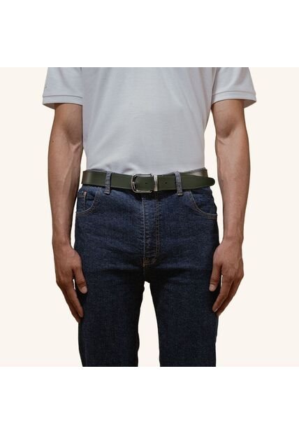 Cinturón Casual Doble Faz Azul Verde Esencial Cinturón Casual Doble Faz Azul Verde Esencial Talla 105