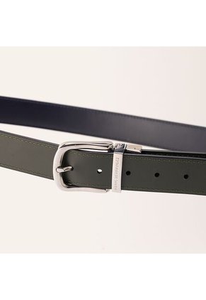 Cinturón Casual Doble Faz Azul Verde Esencial Cinturón Casual Doble Faz Azul Verde Esencial Talla 105