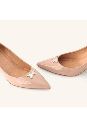 Tacones Alas Nude Charol Glamour Tacones Alas Nude Charol Glamour Talla 35