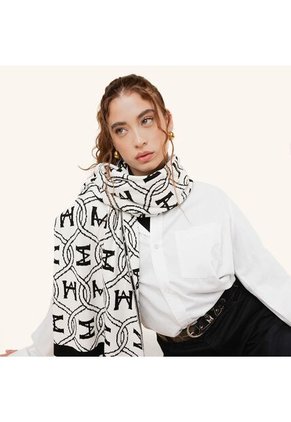 Estola Iza Palenque Negro Beige Cloud Estola Iza Palenque Negro Beige Cloud