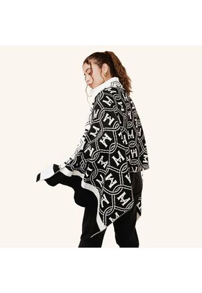 Estola Iza Palenque Negro Beige Cloud Estola Iza Palenque Negro Beige Cloud