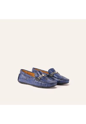 Mocasín Sofia Pitón Azul MH Mocs Mocasín Sofia Pitón Azul MH Mocs Talla 37