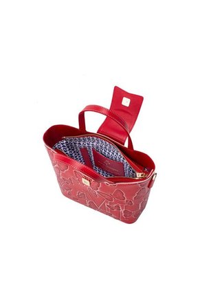 Tote Alas Mini Rojo Cruz Mariposas Tote Alas Mini Rojo Cruz Mariposas