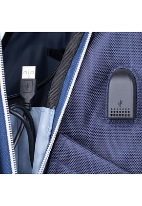 Morral Tres Cremalleras Azul Urban