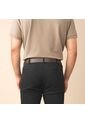 Cinturón Casual Monograma Doble Faz Negro Brillante Café Cinturón Casual Monograma Doble Faz Negro Brillante Café Talla XL de Mario Hernández