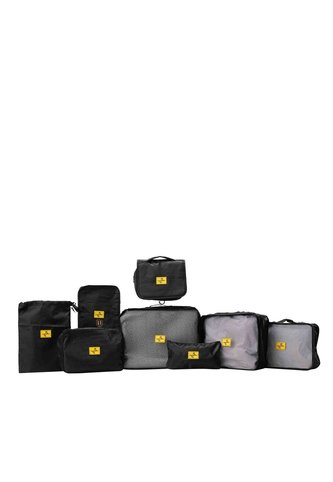 Accesorio Viaje Kit De 8 Bolsas Negro Xmas Mario Hernández