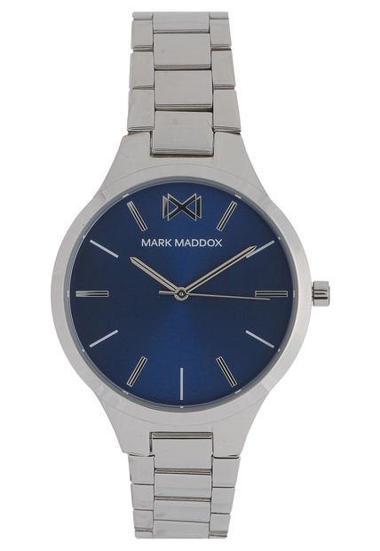 Reloj Plateado-Azul Mark Maddox