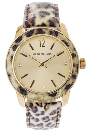 Reloj Dorado-Animal Print Mark Maddox