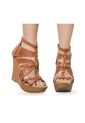 Sandalias Fashion Girl Adulto Femenino Camel Marketing Personal 84574 de Marketing Personal