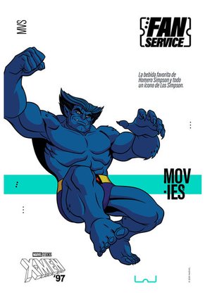 Camiseta De X-Men Regular Fit Para Hombre S
