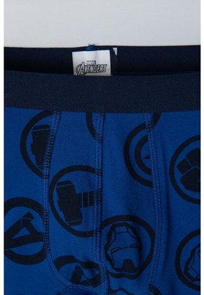 Pack X2 Boxer De Marvel Gris Y Azul Para Niño 12