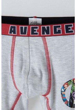 Pack X2 Boxer De Marvel Gris Y Azul Para Niño 12