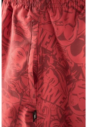 Pantaloneta De Baño De Marvel Roja Para Hombre S