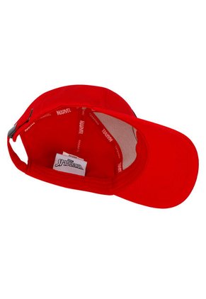 Gorra Marvel Spiderman Original Roja Tono A Tono Talla Adulto Oc Caps
