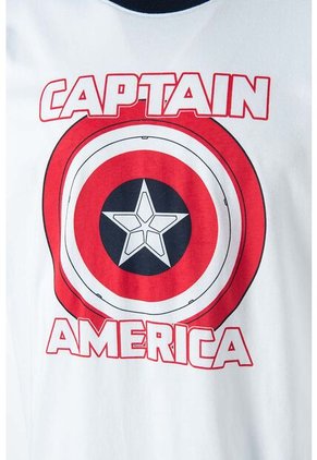 Camiseta Del Capitán América Regular Fit Para Hombre L
