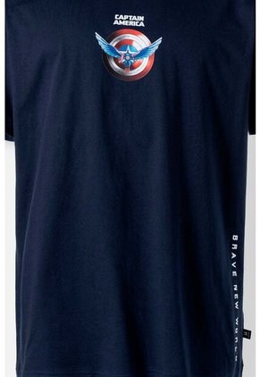 Camiseta Del Capitán América Regular Fit Para Hombre M