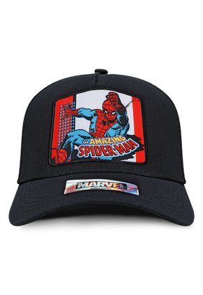 Gorra Marvel Spiderman Original Negra Malla Talla Adulto Oc Caps