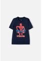 Camiseta De Spider-man Manga Corta Azul Para Niño 8 de Marvel